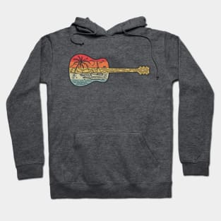 Tropical Beach Guitar Hoodie